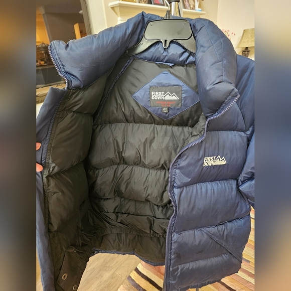 First DownDuck Down 90s Full Zip Puffy puffer SUPERIOR Quality M/M - Picture 11 of 16